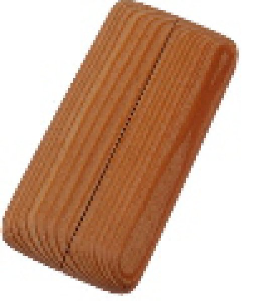 Doppelrosetten aus Holz, 2-teilig BASIC 100 Lärche schutzlackiert